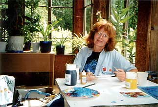 Anneliese im Atelier